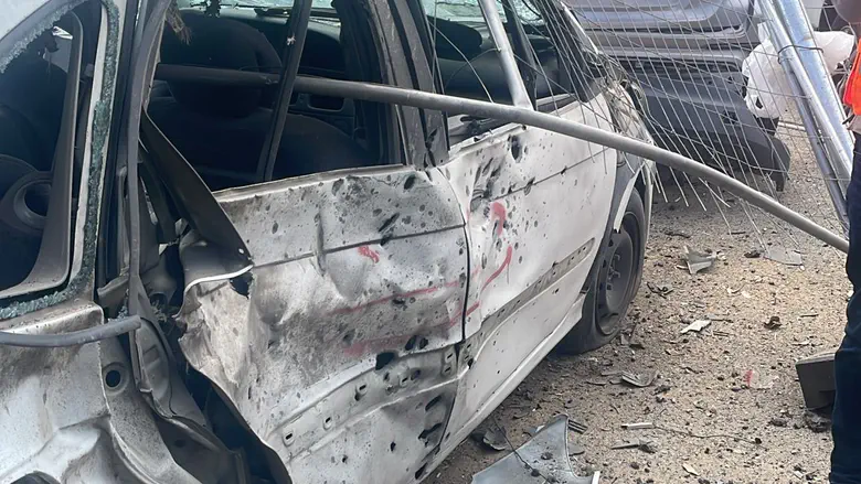 זירת הפגיעה במרכז