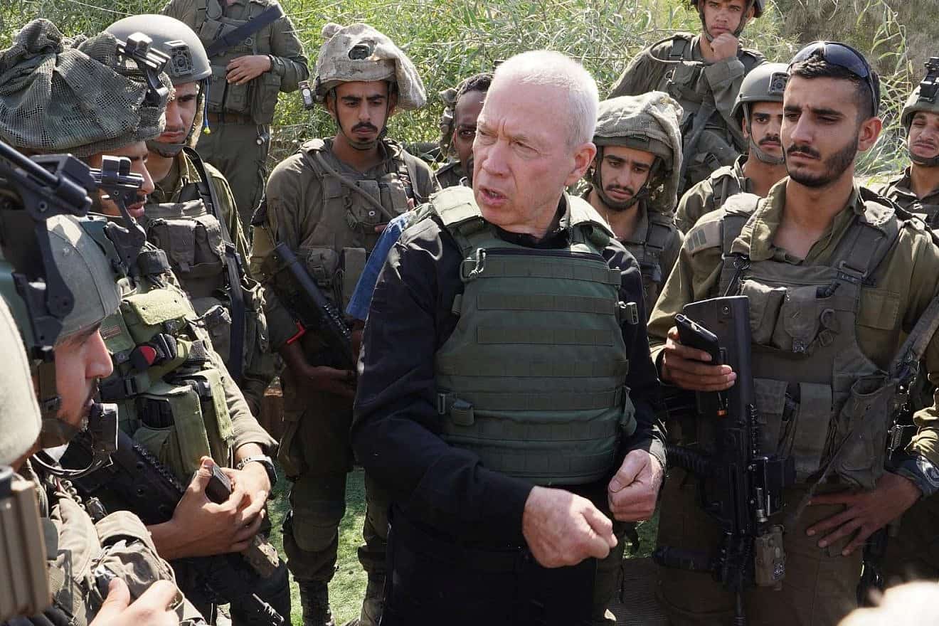 Def. Min. Gallant at Gaza border Oct 15, 2023