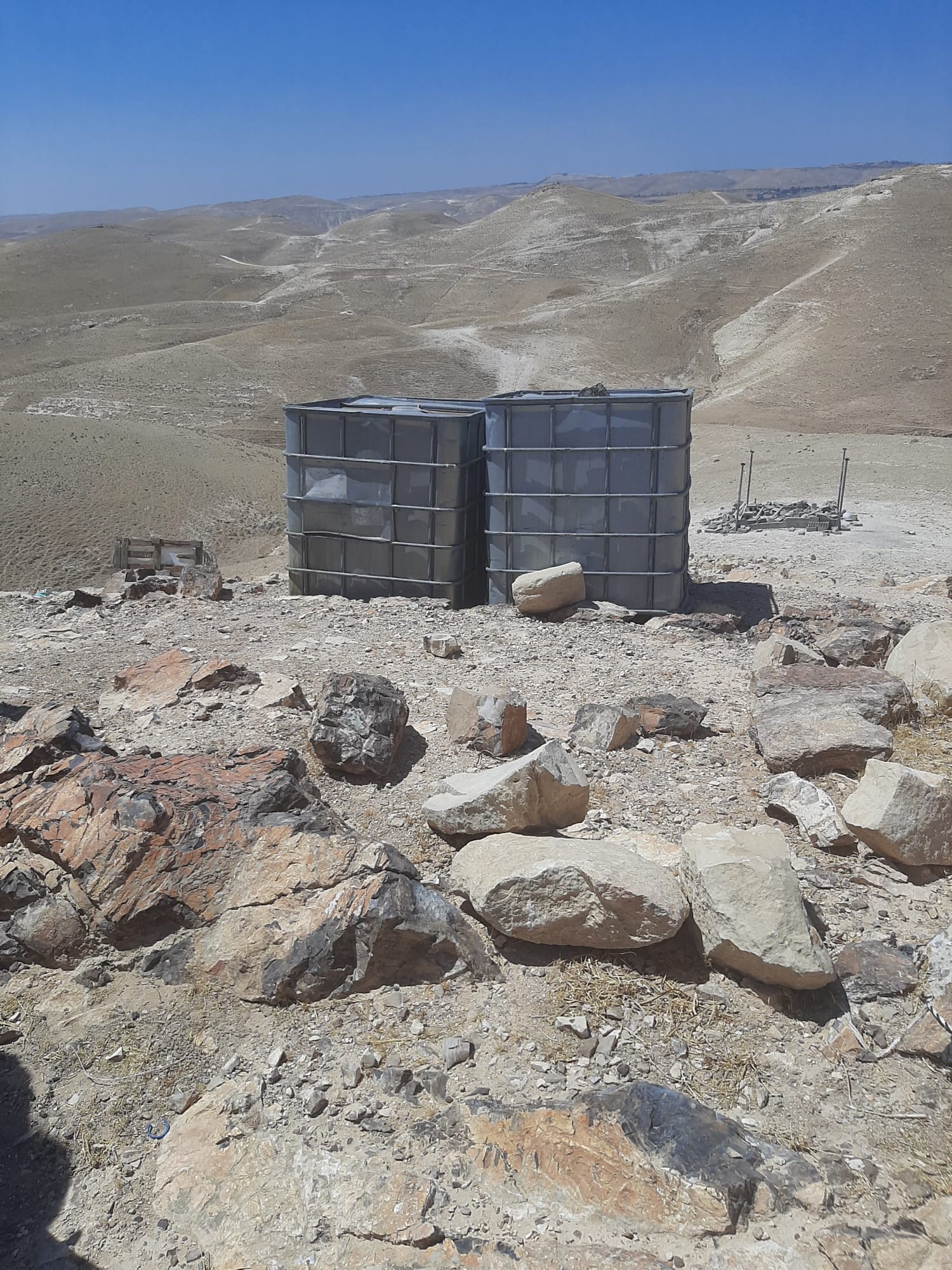 Building materials placed in nature reserve