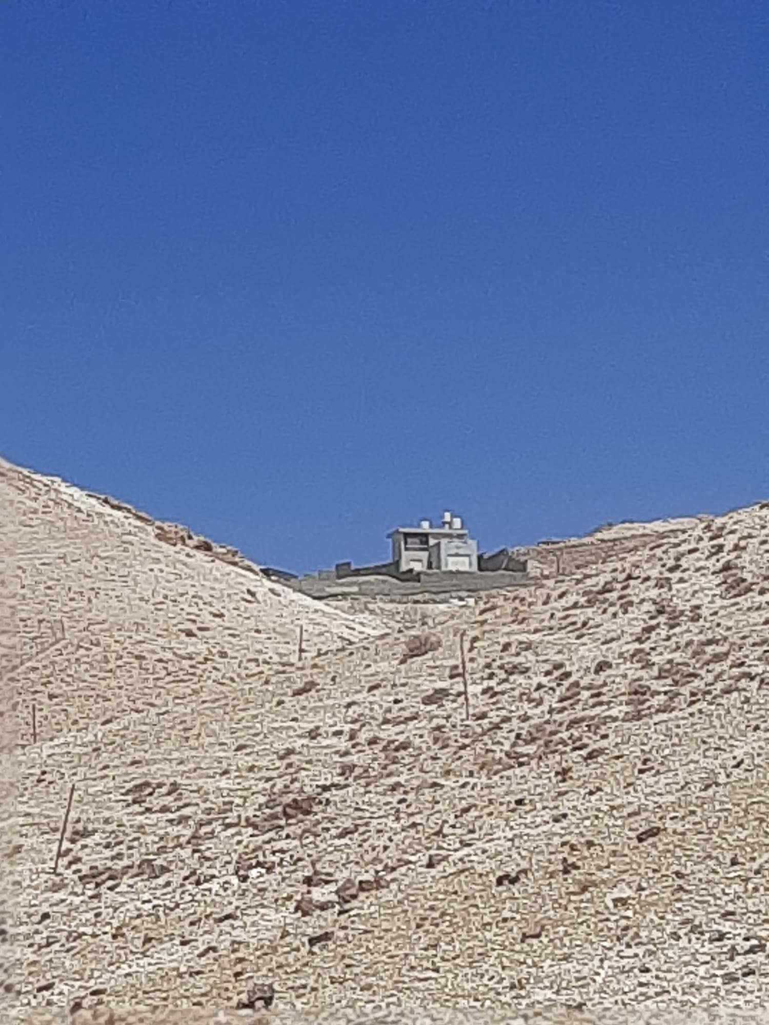 Illegal home in Judean desert nature reserve