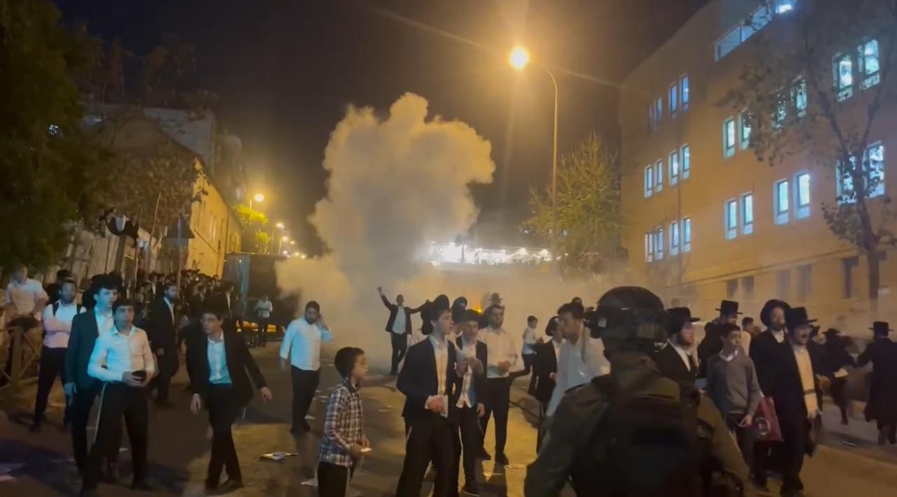 Protesters against haredi conscription