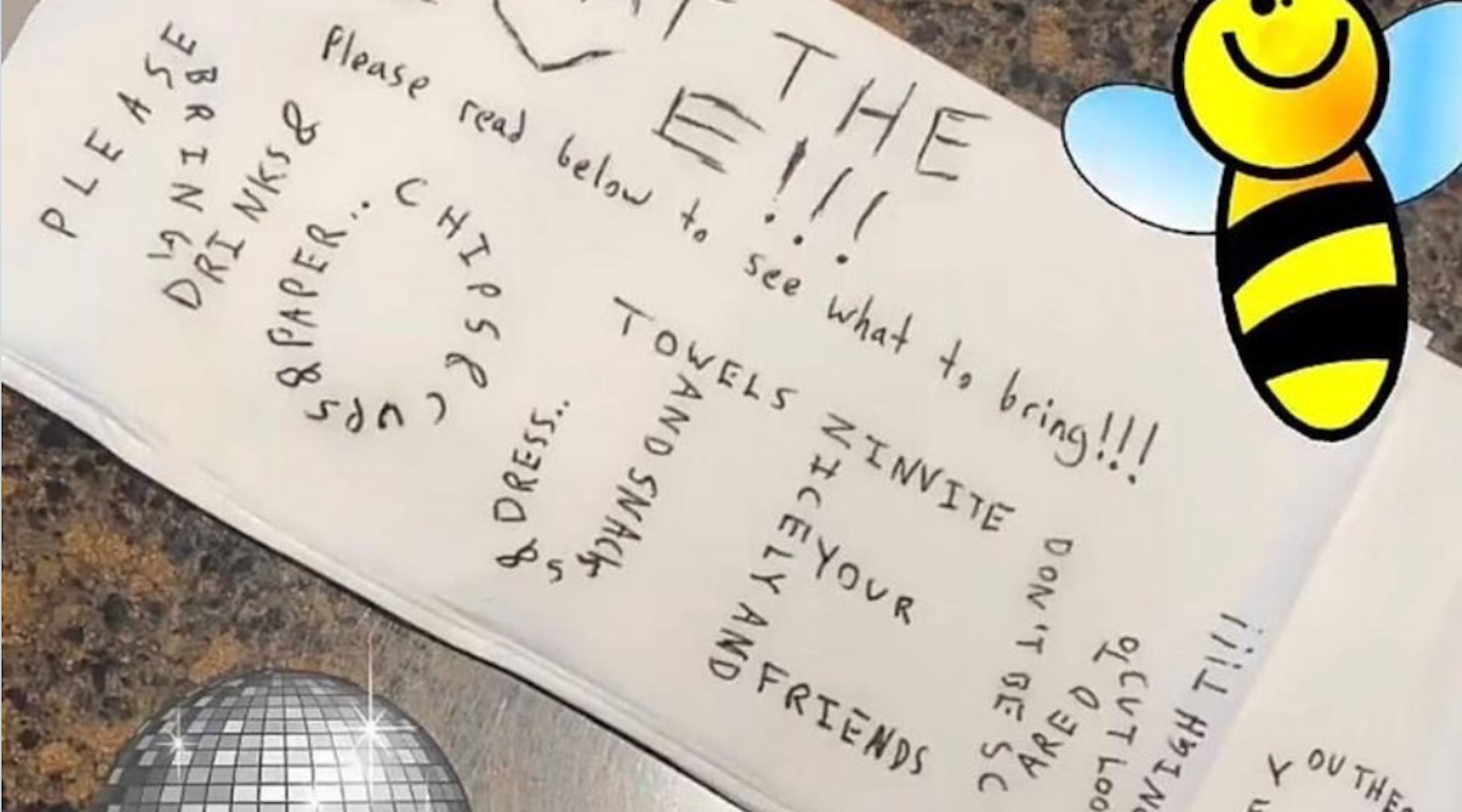 A flyer for a fake party posted online by a former SCAD student included the instructions "No Jews." Screenshot