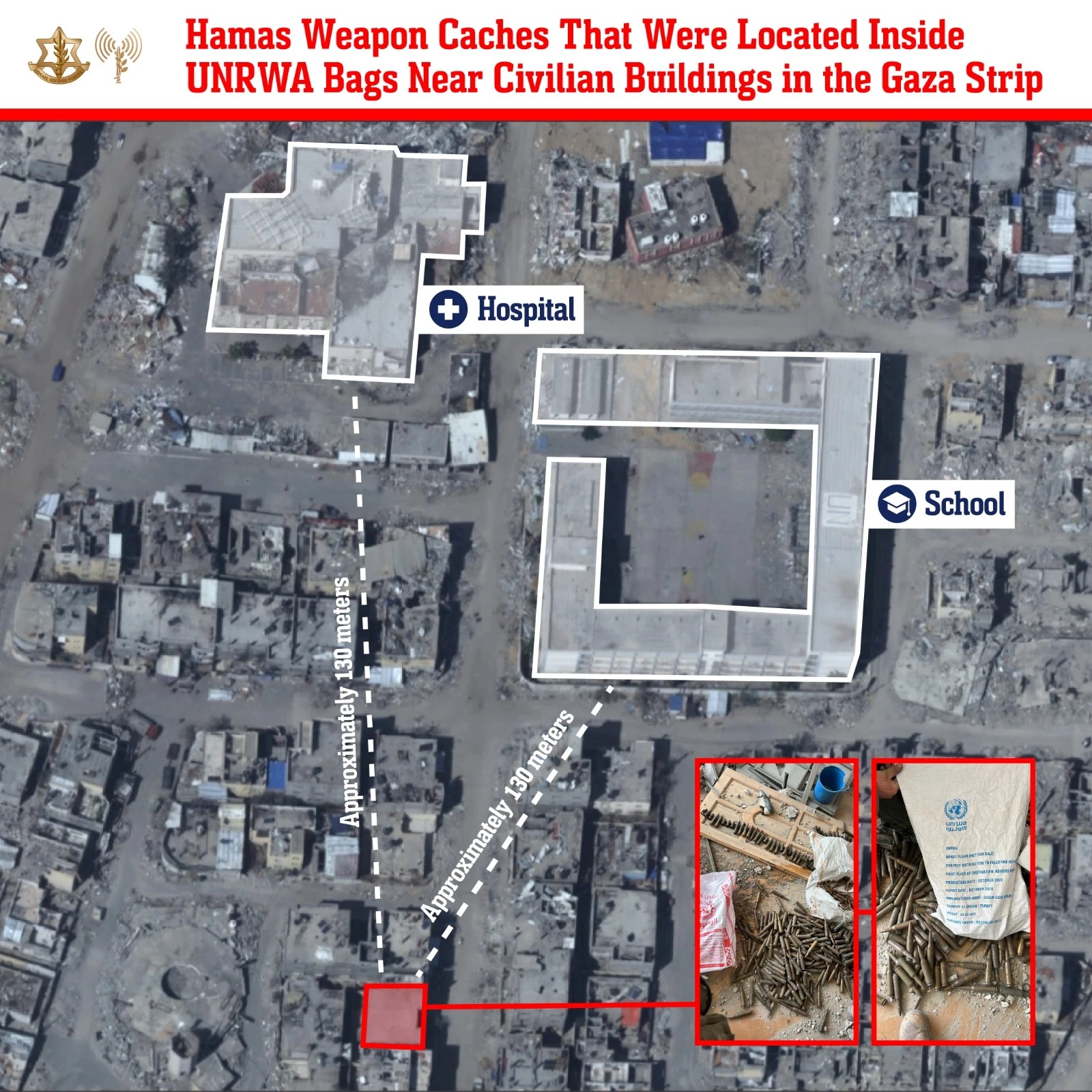 The location where the caches were found