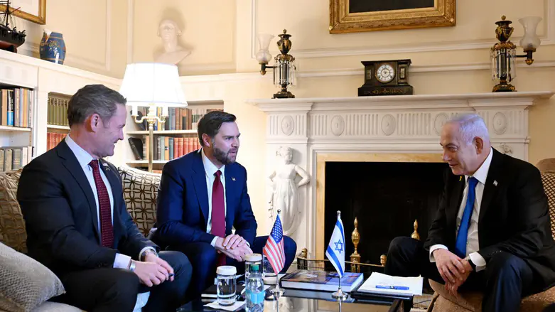 PM Netanyahu Meets US Vice President Vance and National Security Advisor Waltz