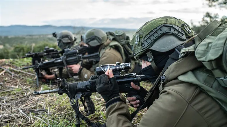 IDF soldiers during training exercise