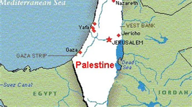 Israel erased from map